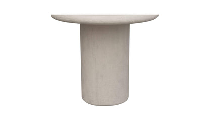 22" Cream Concrete Outdoor Side Table