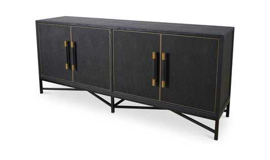 76" Black Oak Sideboard