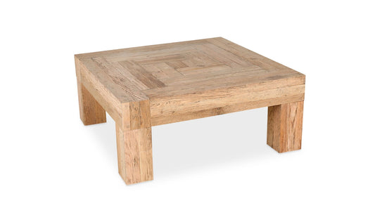 39.5" Natural Oak Coffee Table