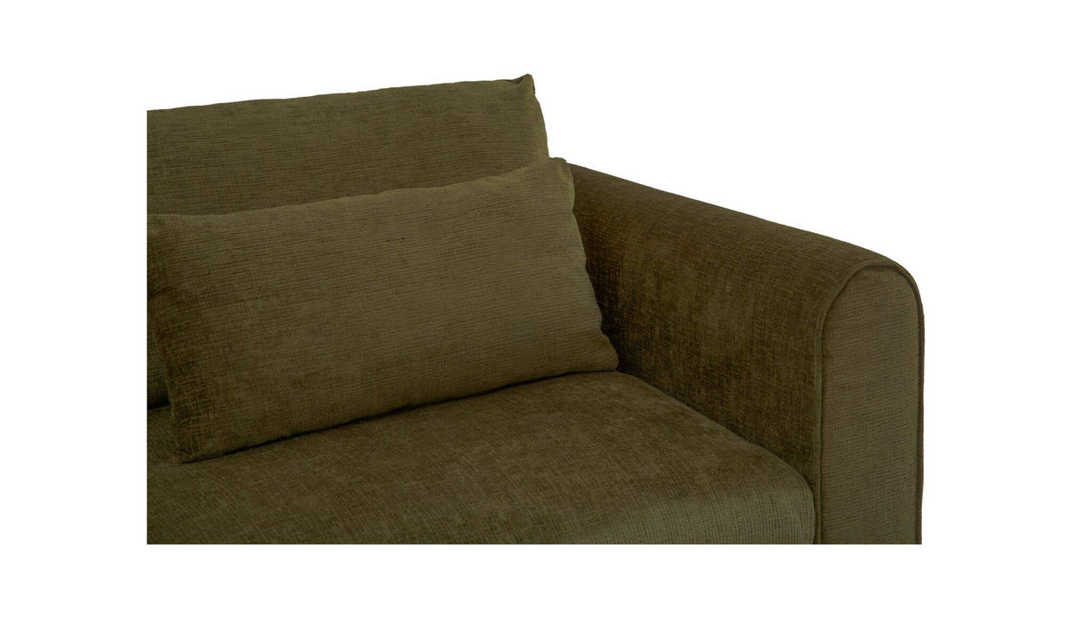 40.16" Dark Green Upholstered Right Arm Facing Chair