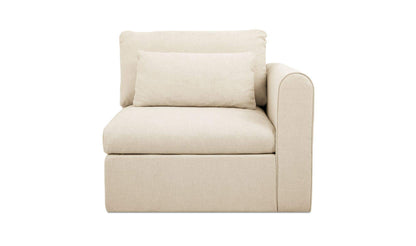 40.16" Light Beige Upholstered Right Arm Facing Chair