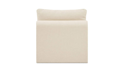 33.46" Light Beige Upholstered Slipper Chair