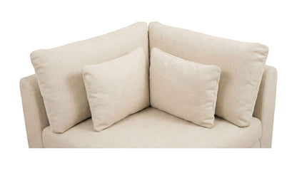 40.16" Light Beige Upholstered Corner Chair