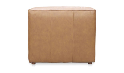 31" Sonoran Tan Leather Slipper Chair