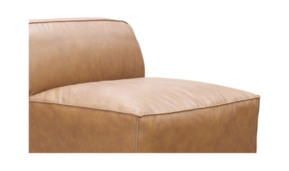 31" Sonoran Tan Leather Slipper Chair