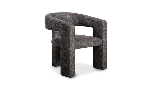 29" Black Upholstered Accent Chair