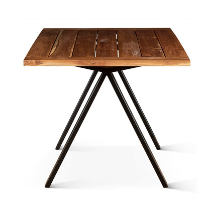 65" Natural Teak Patio Dining Table
