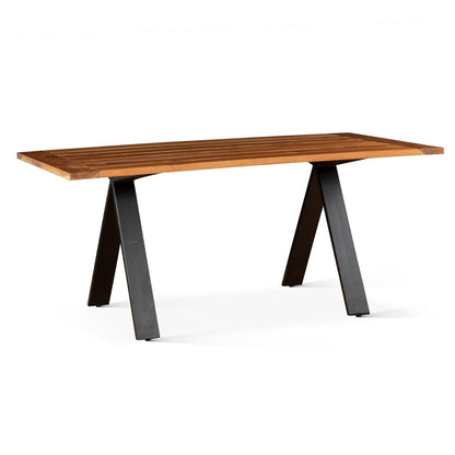 80" Natural Teak Patio Dining Table