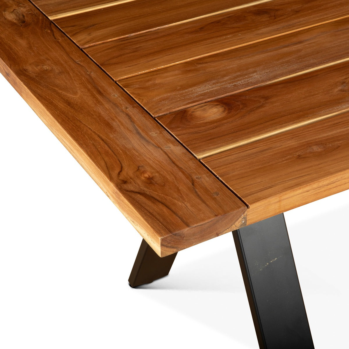 80" Natural Teak Patio Dining Table