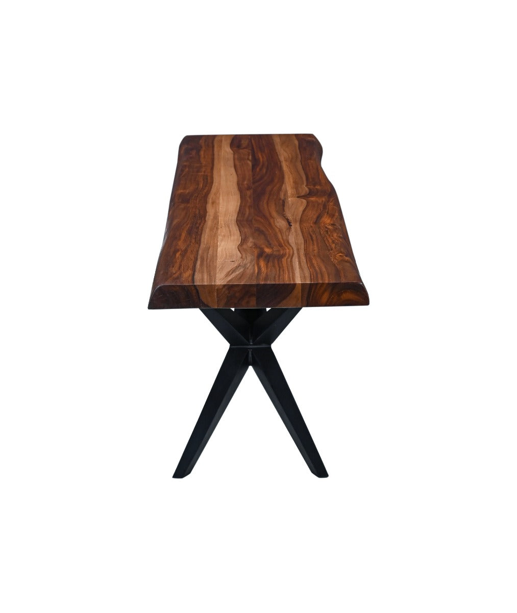 68" Natural Sheesham Wood Dining Bench