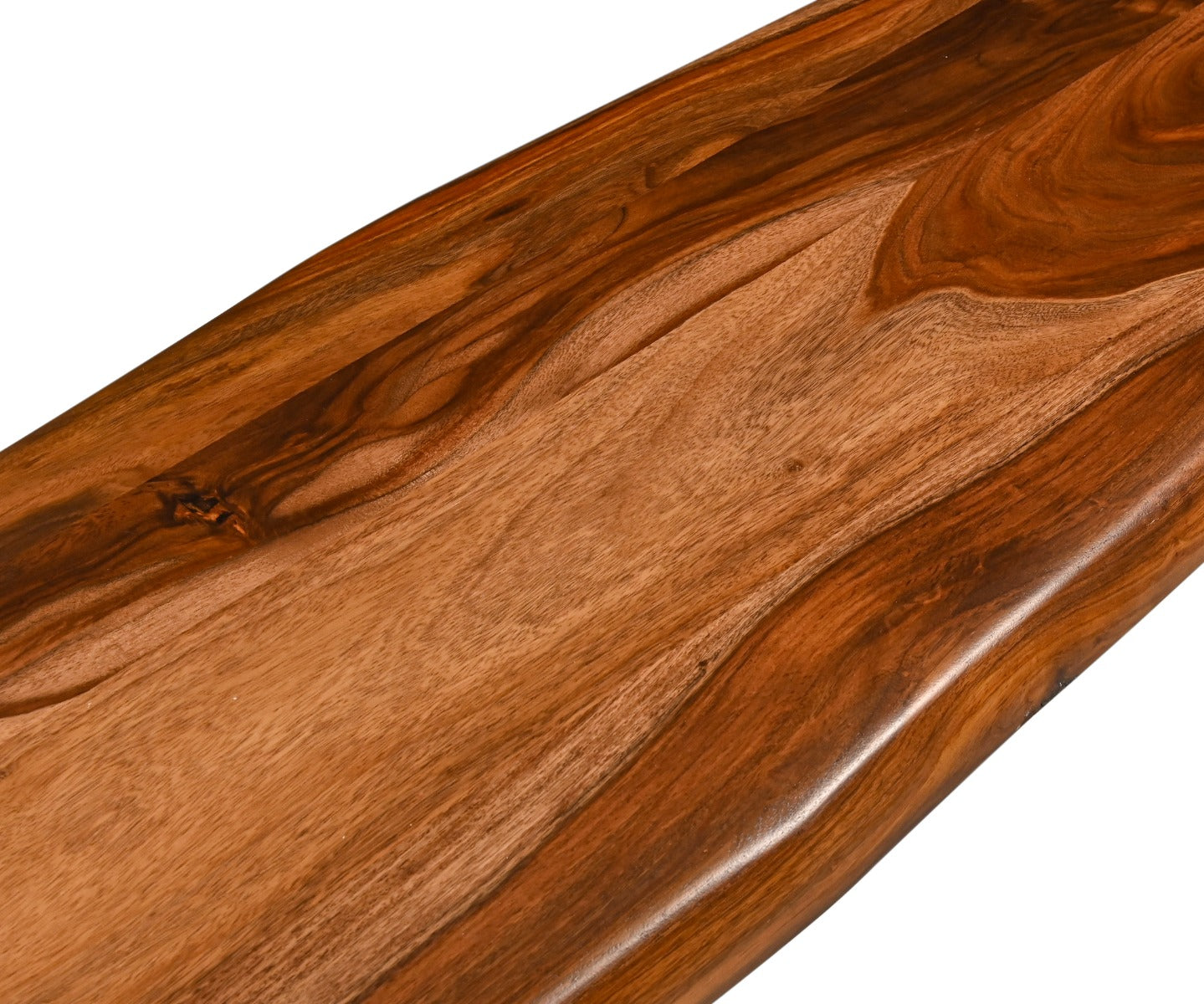 90" Natural Sheesham Wood Dining Bench