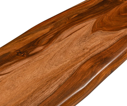 90" Natural Sheesham Wood Dining Bench