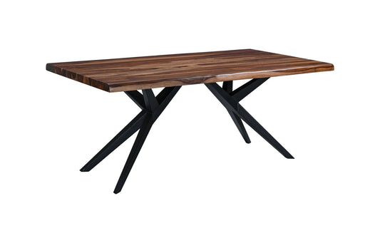 72" Natural Sheesham Wood Dining Table