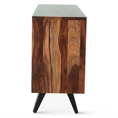 62" Natural Sheesham Wood Sideboard