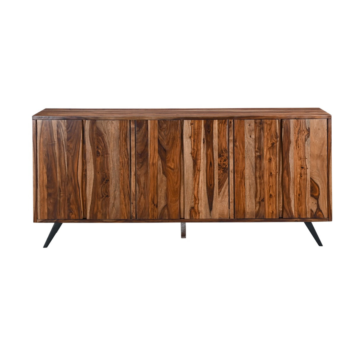90" Natural Sheesham Wood Sideboard