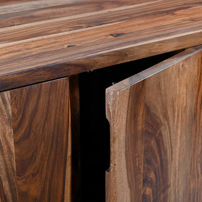 90" Natural Sheesham Wood Sideboard