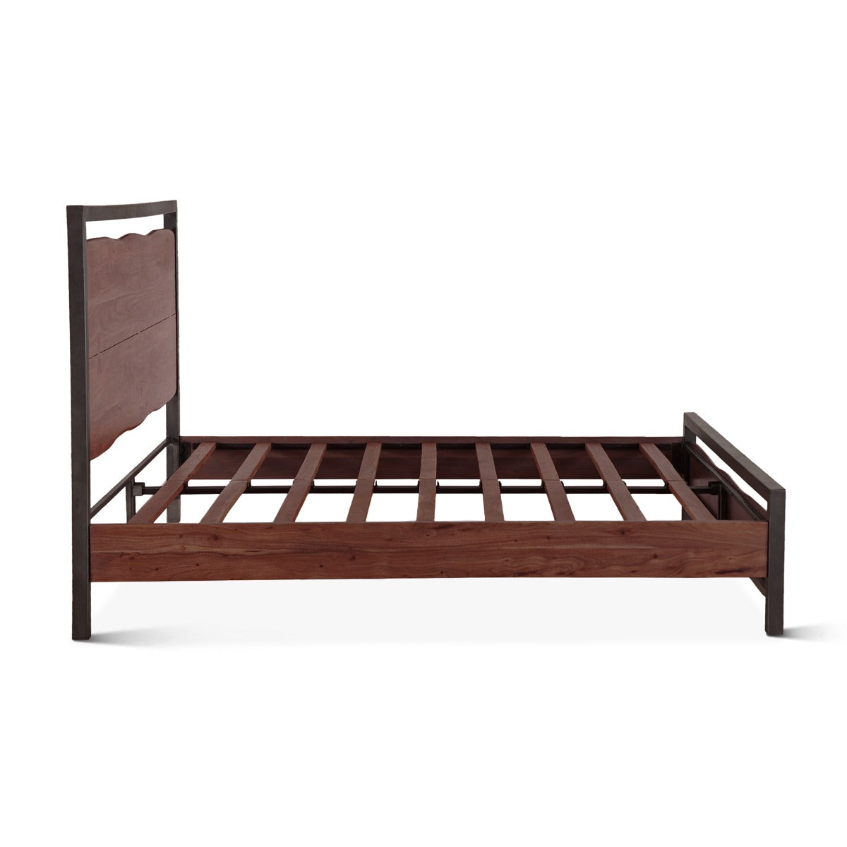 80" Walnut King Size Bed