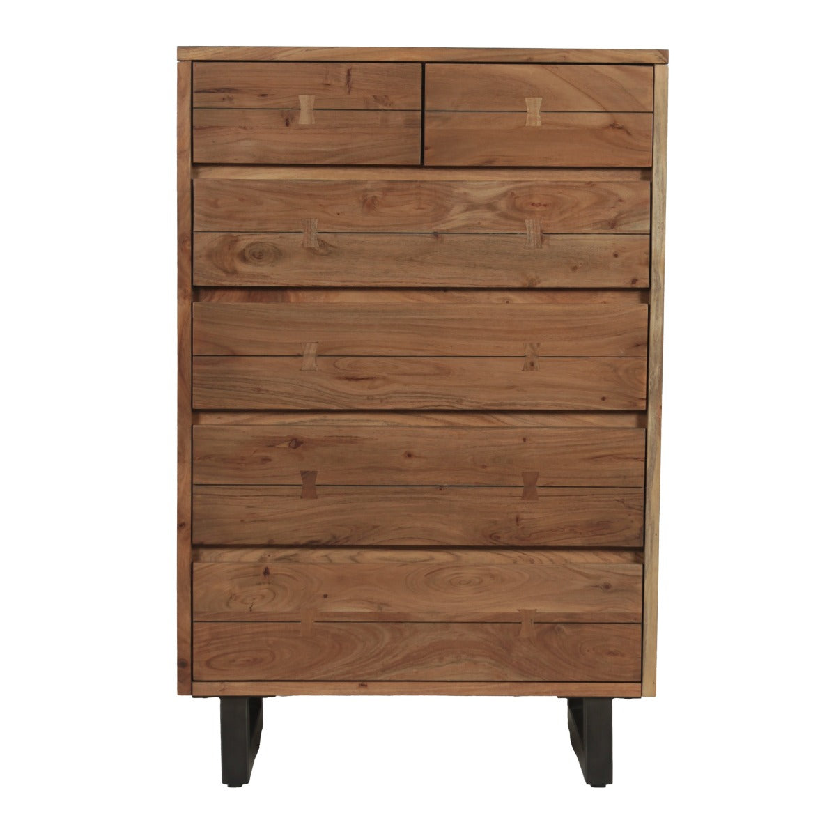34" Smoked Acacia Wood Chest