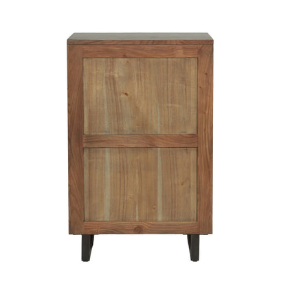 34" Smoked Acacia Wood Chest