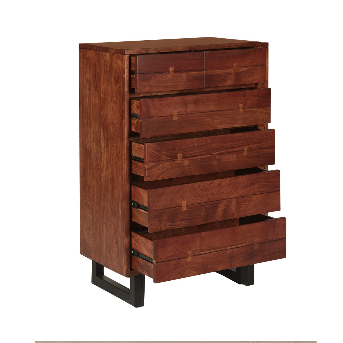 34" Walnut Wood Chest