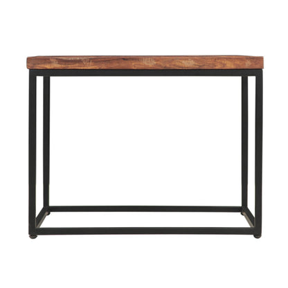 47" Sunburst Brownstone Acacia Coffee Table