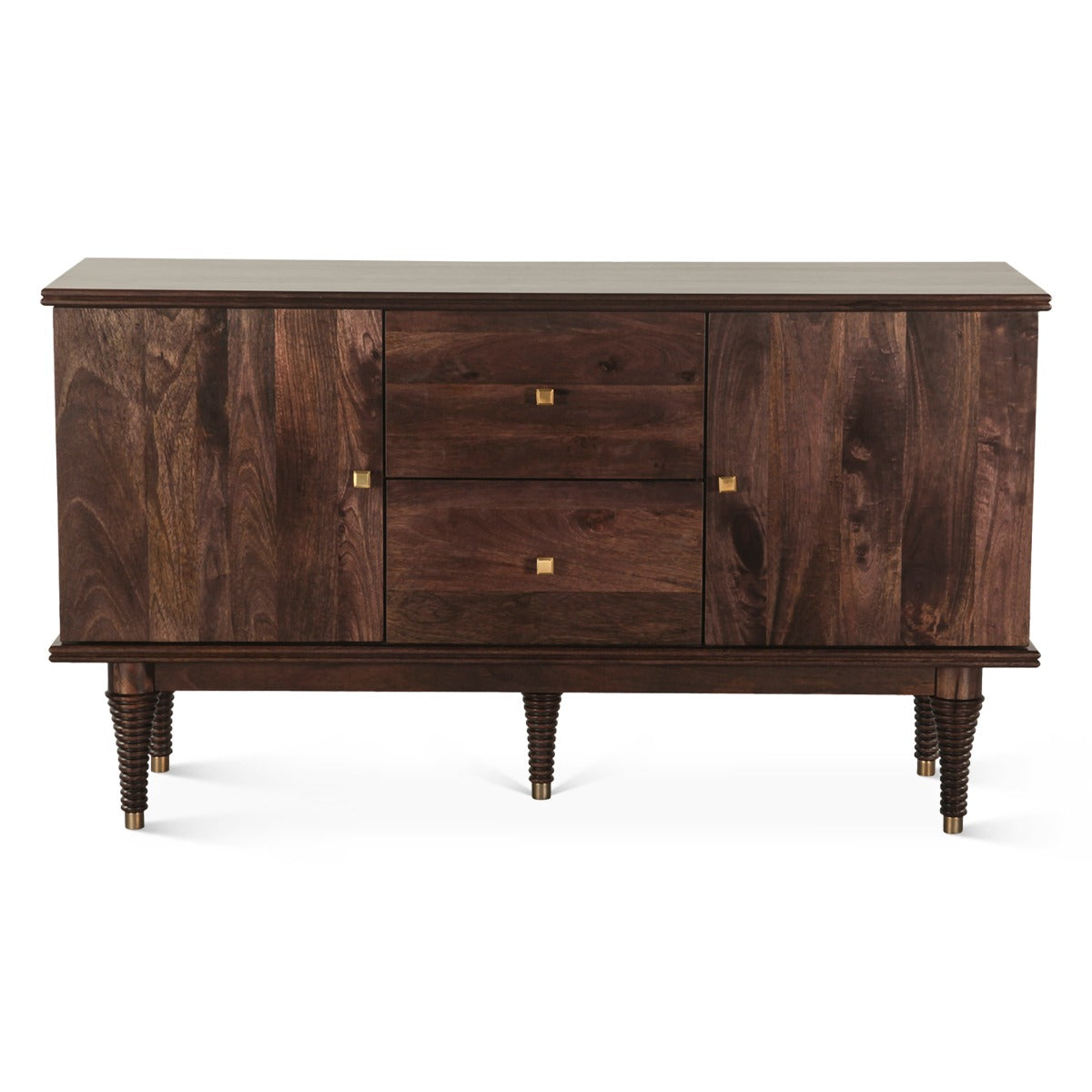 55" Dark Sienna Mango Wood Sideboard