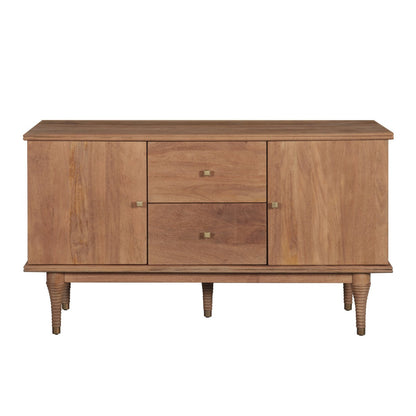 55" Natural Brown Mango Wood Sideboard