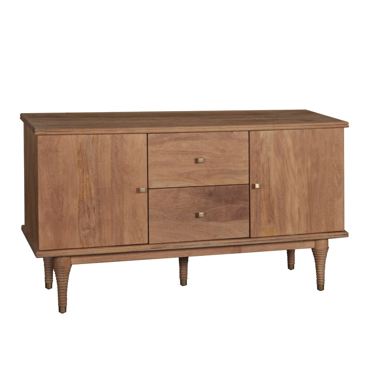 55" Natural Brown Mango Wood Sideboard