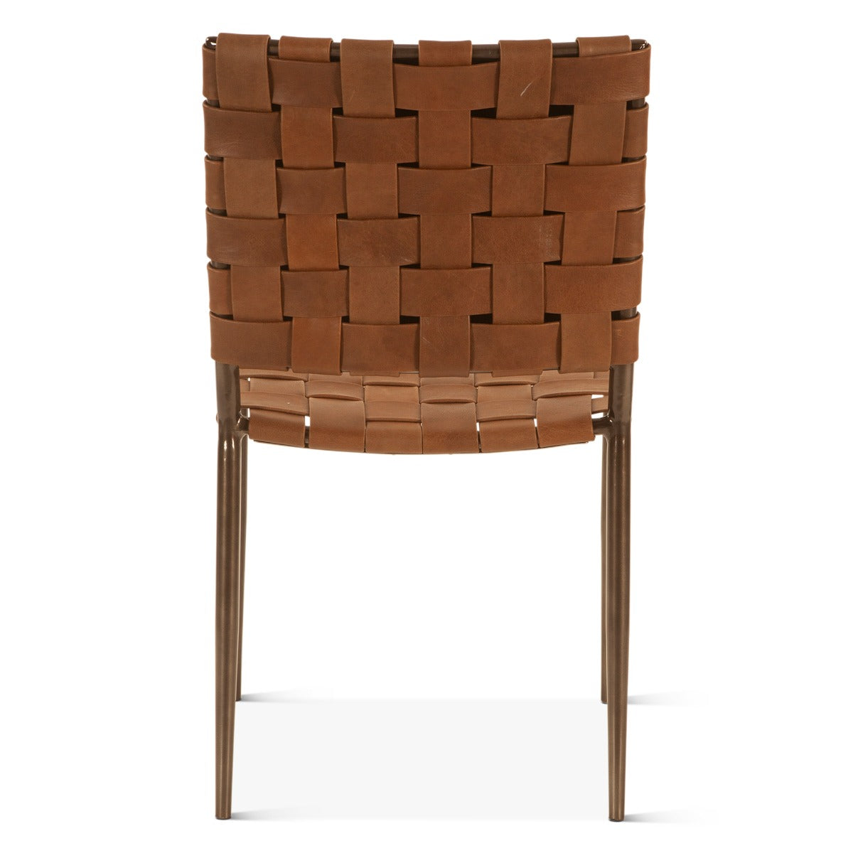 18" Dining Chair in Brown Buffalo Leather