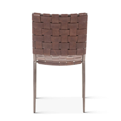 18" Dining Chair in Tobacco Buffalo Leather