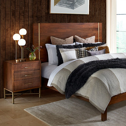 26" Honey Brown Nightstand