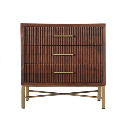 26" Honey Brown Nightstand