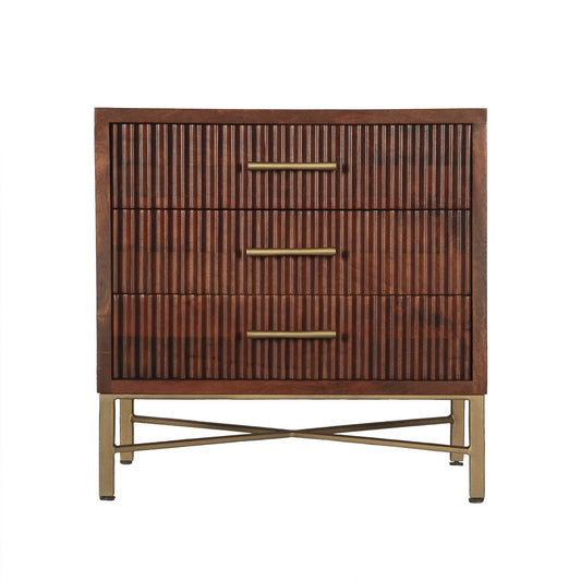 26" Honey Brown Nightstand