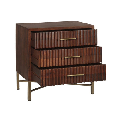 26" Honey Brown Nightstand