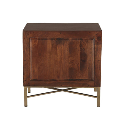 26" Honey Brown Nightstand