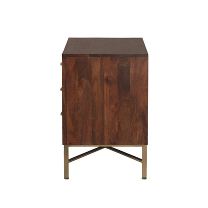 26" Honey Brown Nightstand