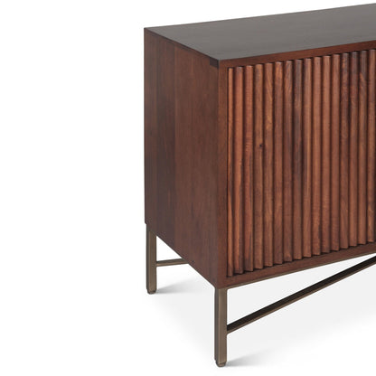 68" Honey Brown Mango Wood Sideboard