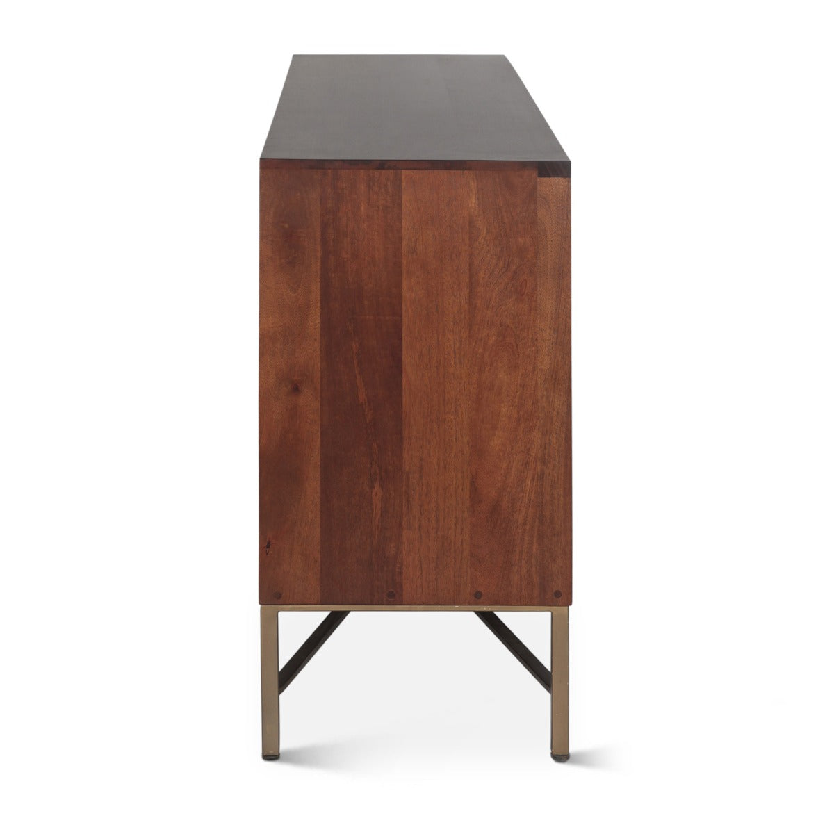 68" Honey Brown Mango Wood Sideboard