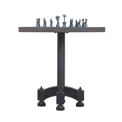 30" Reclaimed Wood Chess Bistro Table