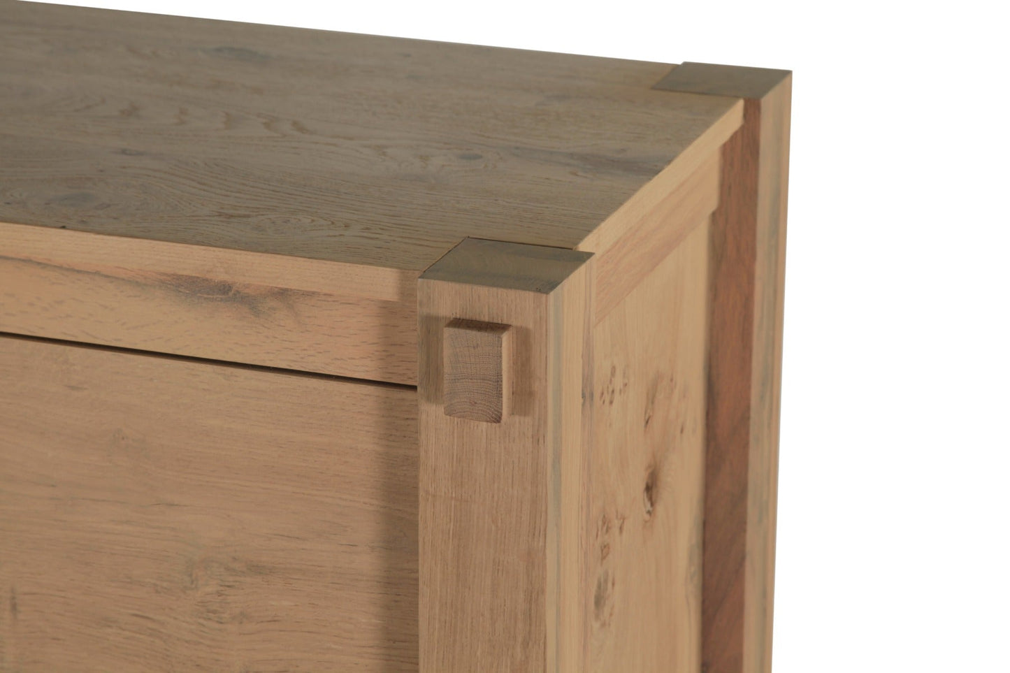 72" Distressed Oak Wood Dresser