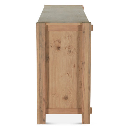 72" Distressed Oak Wood Dresser