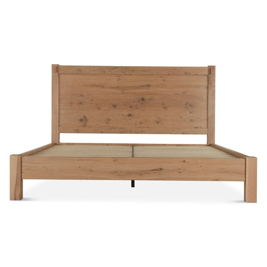 65" Distressed Oak Queen Size Bed