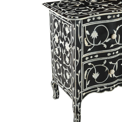 18" Floral Horn Inlay Mango Dresser