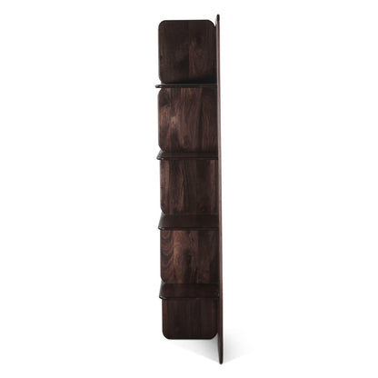 47" Dark Sienna Mango Wood Bookshelf