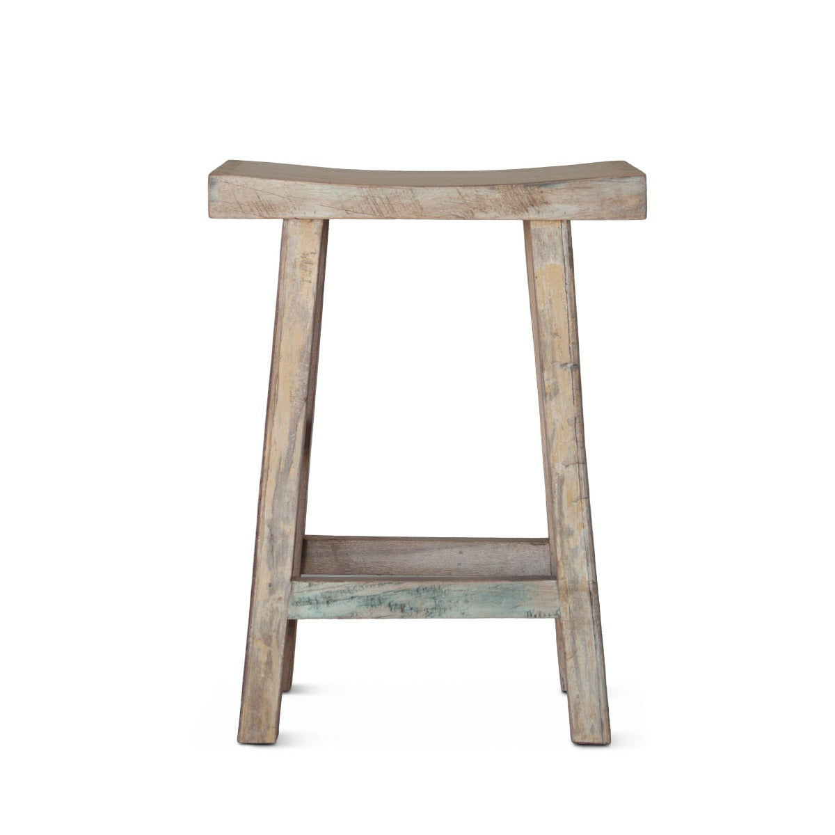 66" Vintage Teal Reclaimed Wood Gathering Table