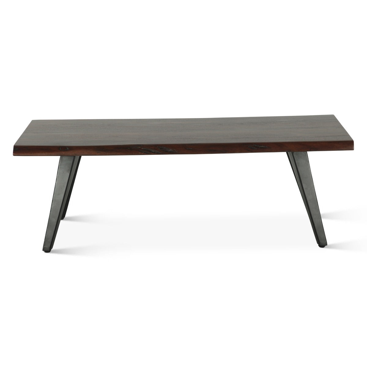 50" Walnut Acacia Wood Coffee Table