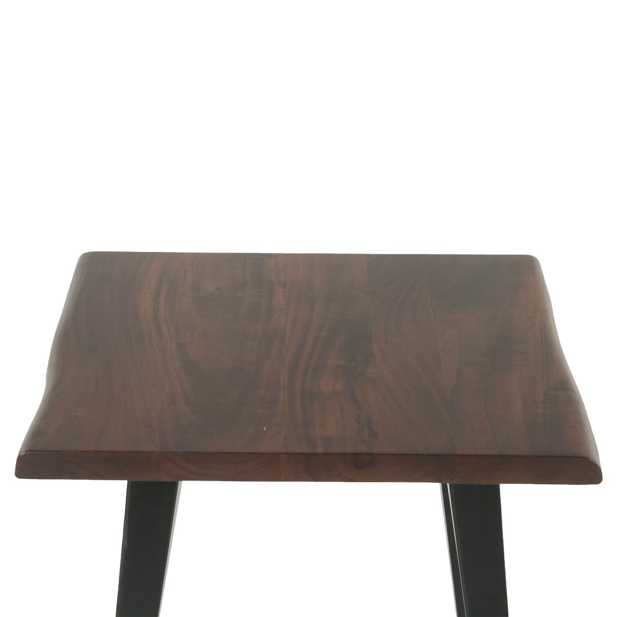 20" Walnut Wood Side Table