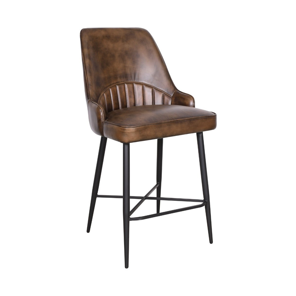21" Counter Chair in Antique Whiskey Leather