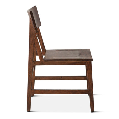 22" Dining Chair in Walnut Wood
