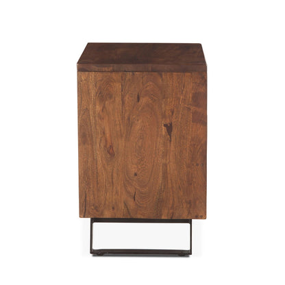 23" Walnut Wood Nightstand